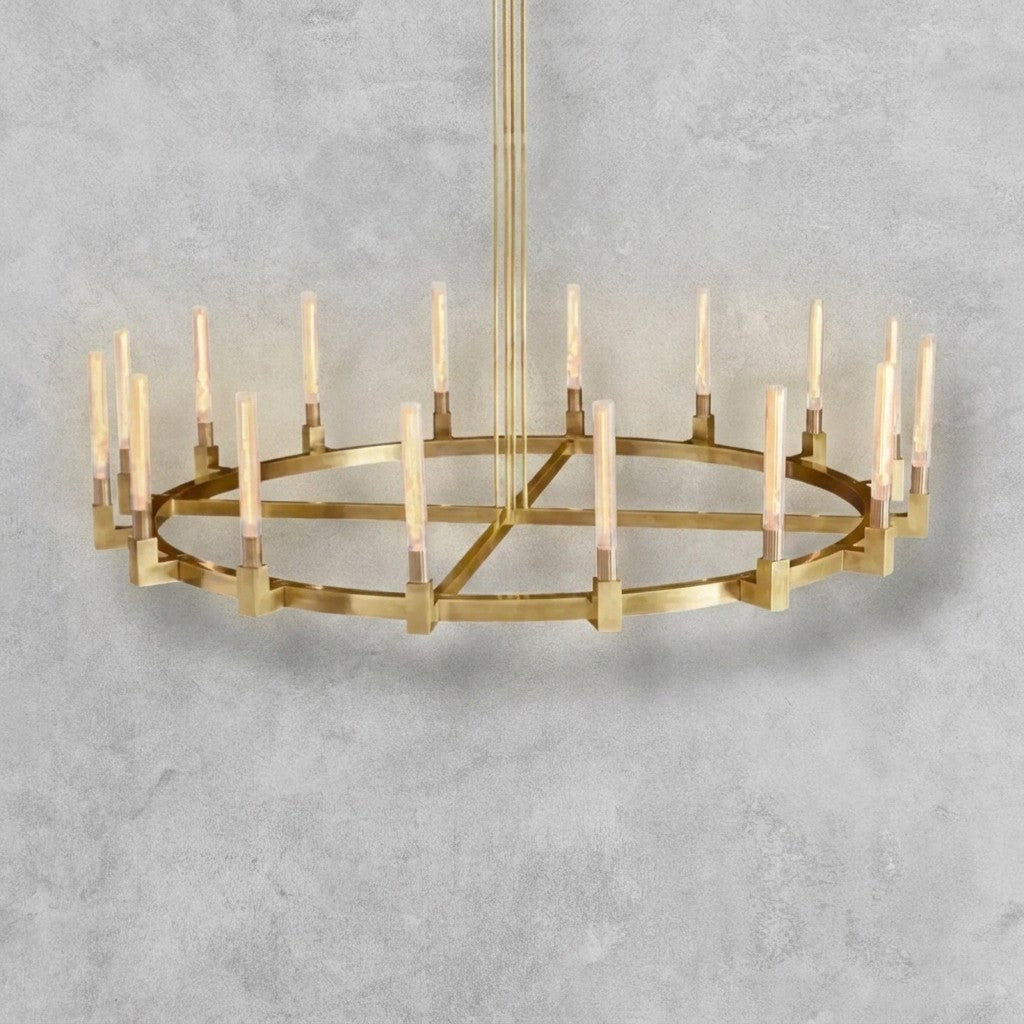 Pulse Candlestick Round Chandelier 36"48"60"72"