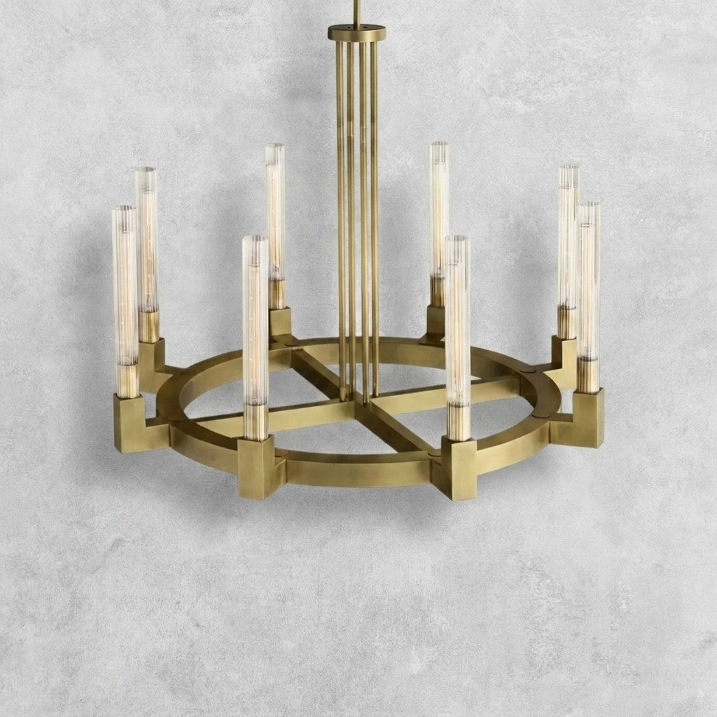 Pulse Candlestick Round Chandelier 36"48"60"72"