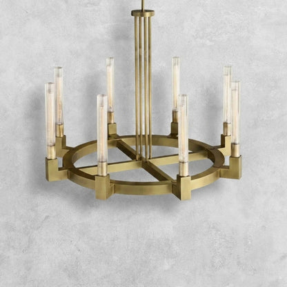 Pulse Candlestick Round Chandelier 36"48"60"72"