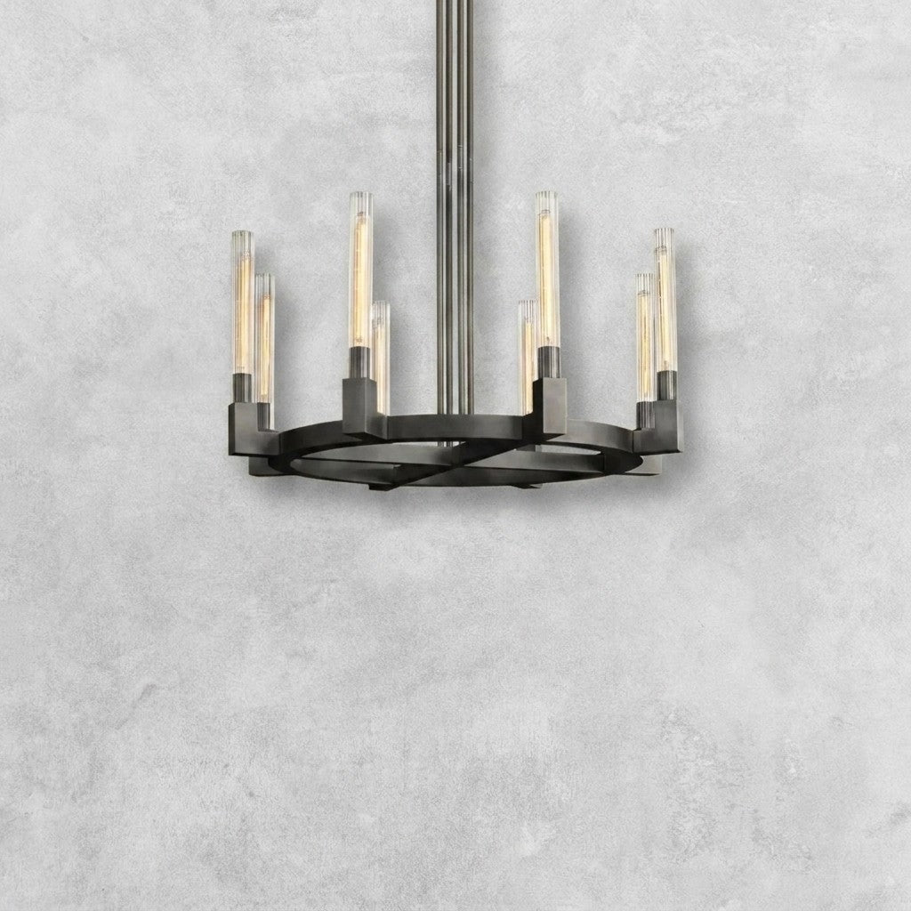 Pulse Candlestick Round Chandelier 36"48"60"72"