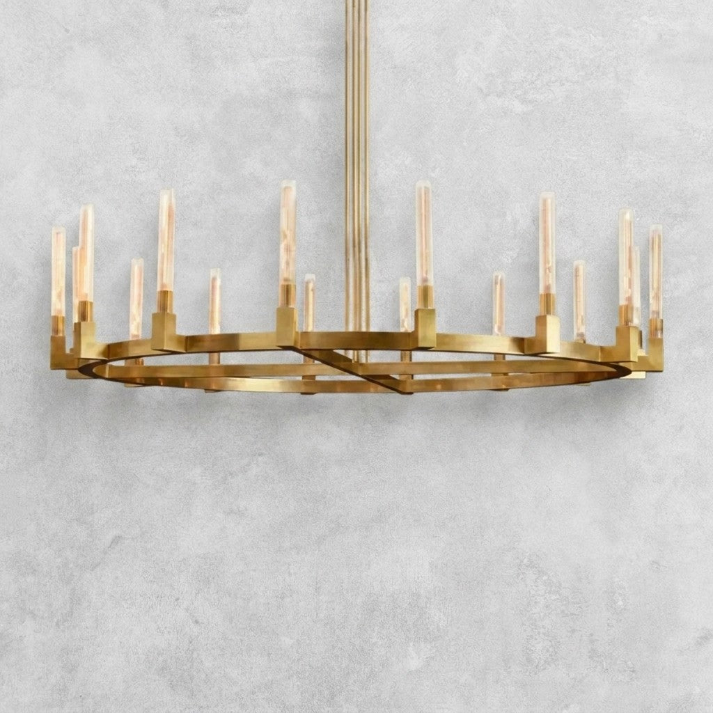 Pulse Candlestick Round Chandelier 36"48"60"72"