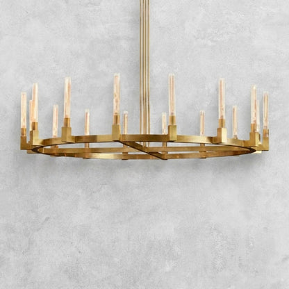 Pulse Candlestick Round Chandelier 36"48"60"72"