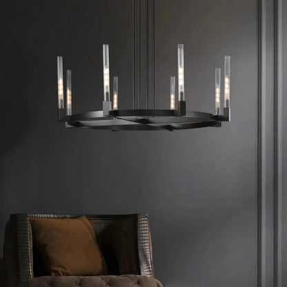 Pulse Candlestick Round Chandelier 36"48"60"72"