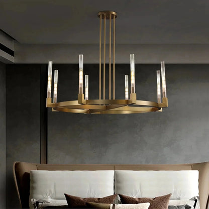 Pulse Candlestick Round Chandelier 36"48"60"72"