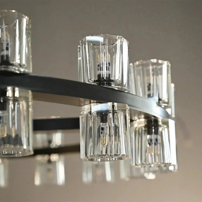 Reger Crystal 2-Tier Round Chandelier 60"