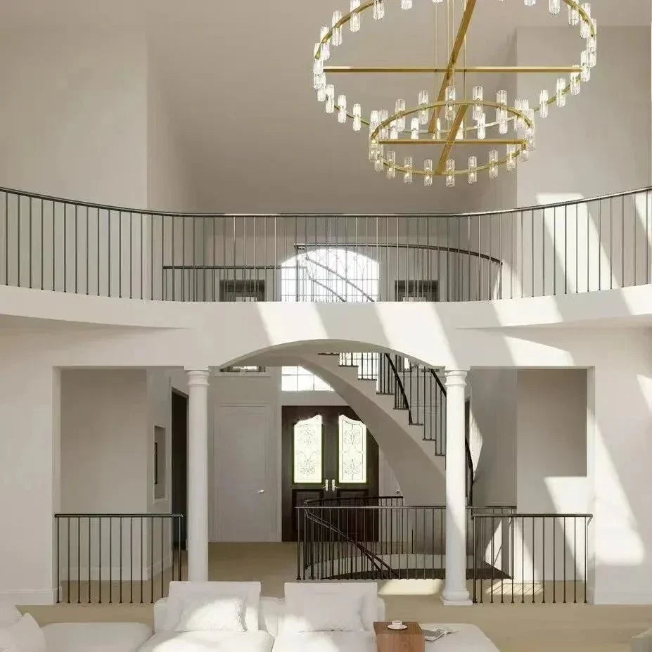 Reger Crystal 2-Tier Round Chandelier 60"