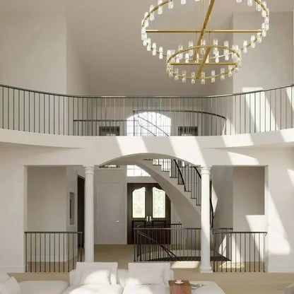 Reger Crystal 2-Tier Round Chandelier 60"