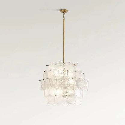 Riviera Glass Disc Chandelier 26"