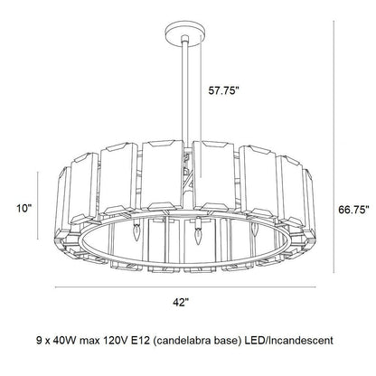 Rovira Alabaster Chandelier