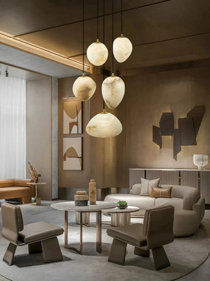 Sage Marble Chandelier