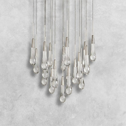 Soltaire Round Chandelier 17" 24" 36" 48"58"