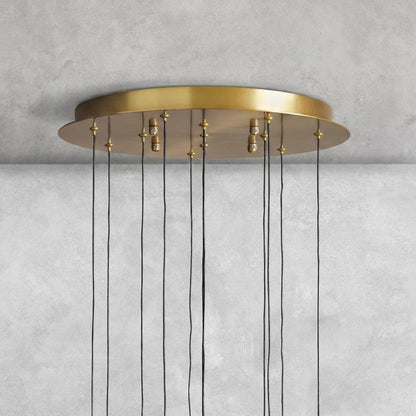 Soltaire Round Chandelier 17" 24" 36" 48"58"
