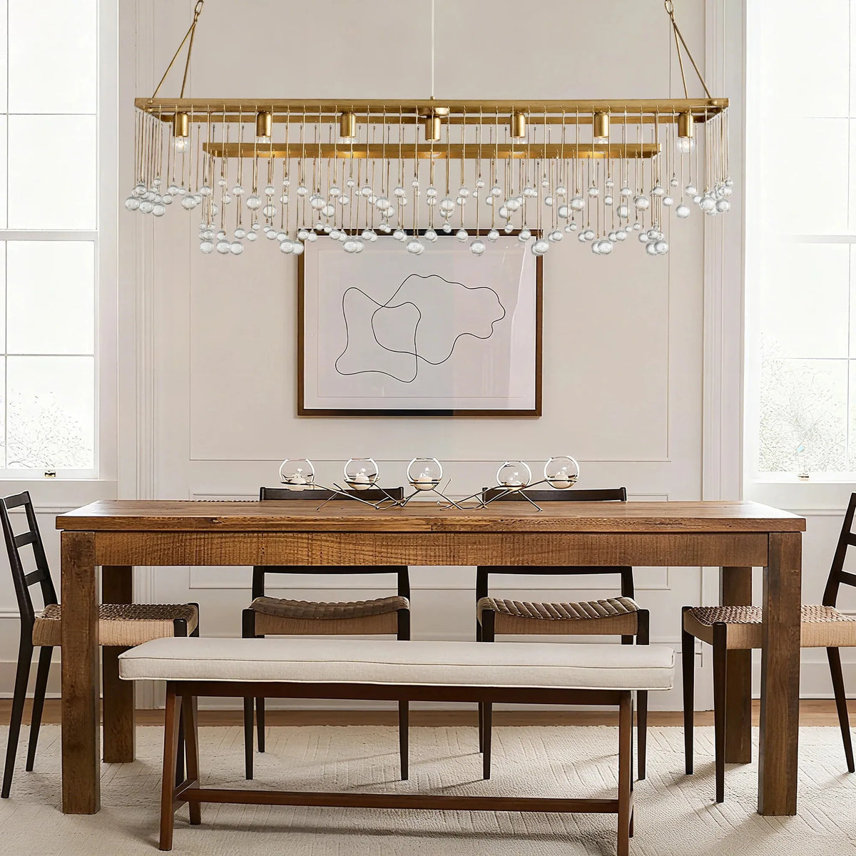 Aubrey Rectangular Chandelier 47''60''