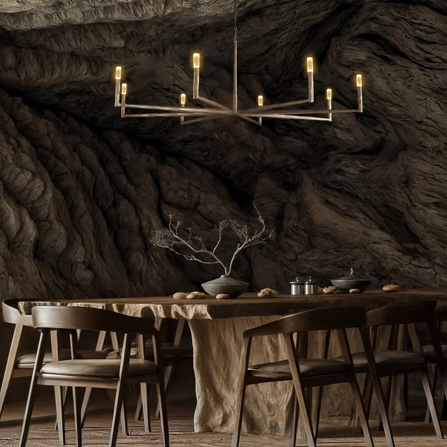 Thalen Hand-Forged Round Chandelier