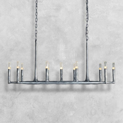 Thalen Hand-Forged Rectangle Chandelier 54'' 72''