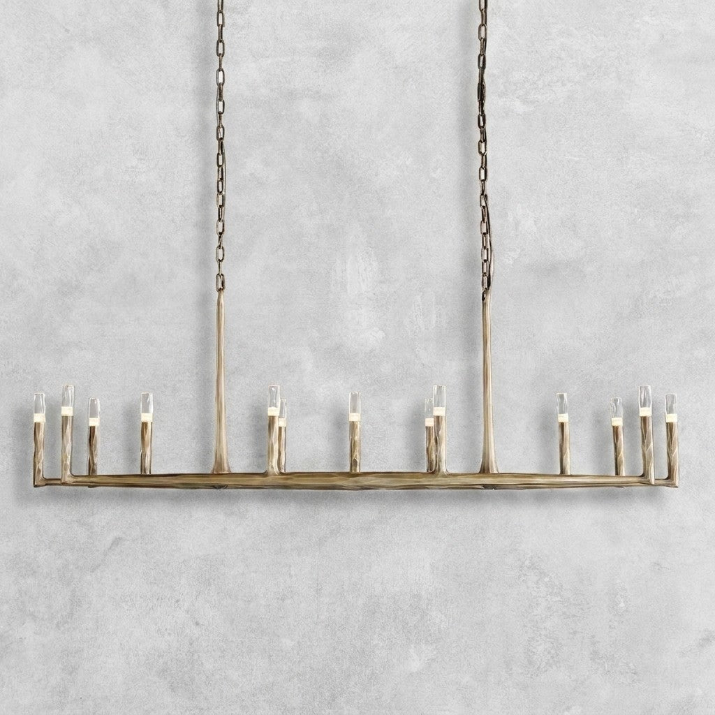 Thalen Hand-Forged Rectangle Chandelier 54'' 72''