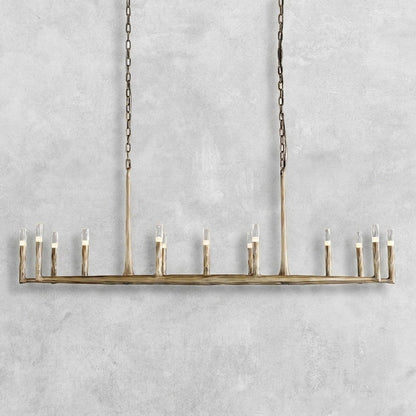Thalen Hand-Forged Rectangle Chandelier 54'' 72''