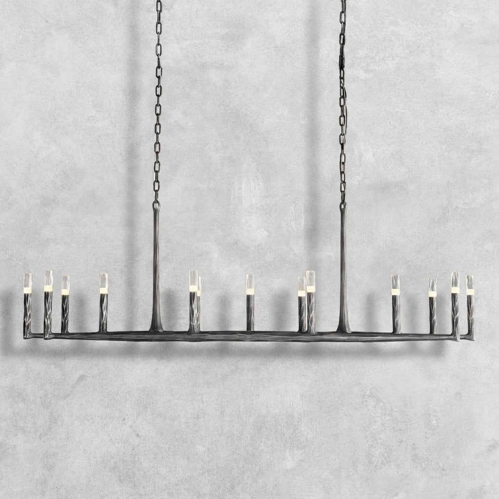 Thalen Hand-Forged Rectangle Chandelier 54'' 72''