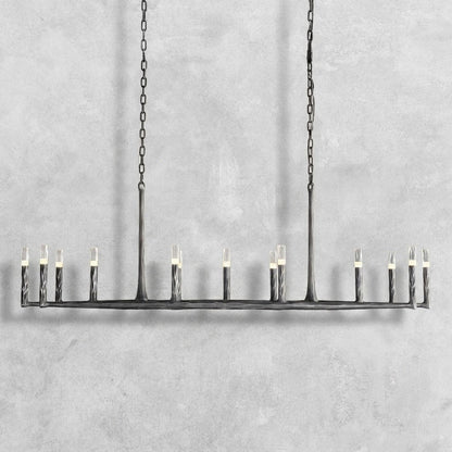 Thalen Hand-Forged Rectangle Chandelier 54'' 72''