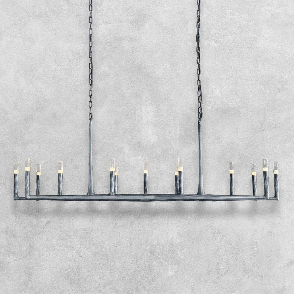Thalen Hand-Forged Rectangle Chandelier 54'' 72''