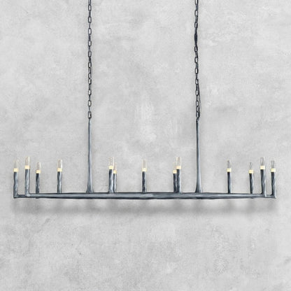 Thalen Hand-Forged Rectangle Chandelier 54'' 72''