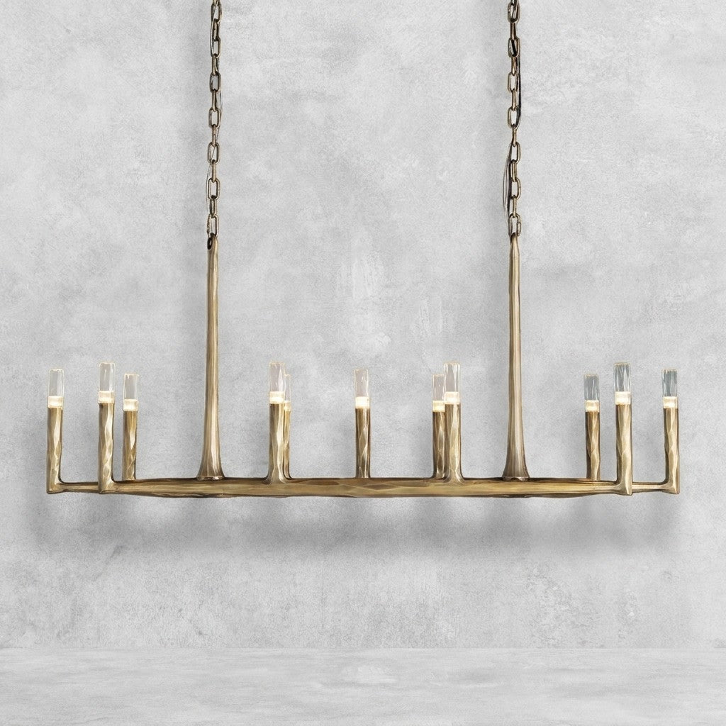 Thalen Hand-Forged Rectangle Chandelier 54'' 72''