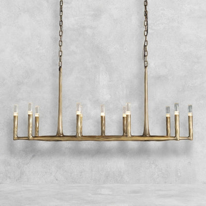 Thalen Hand-Forged Rectangle Chandelier 54'' 72''
