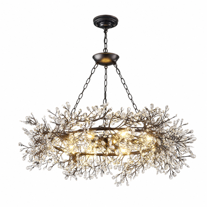 Crystal Pendant Light in a kitchen