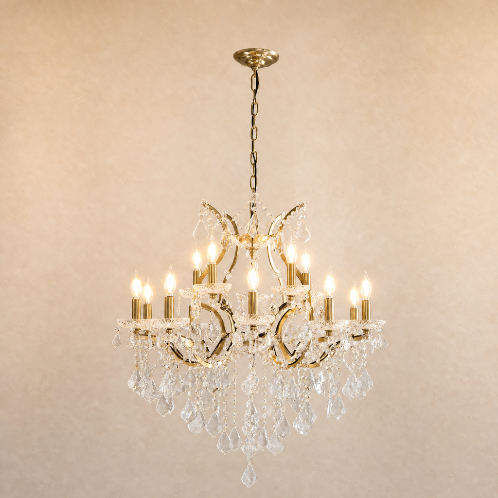 Clear Glass Clip Light D30.7 - Gold