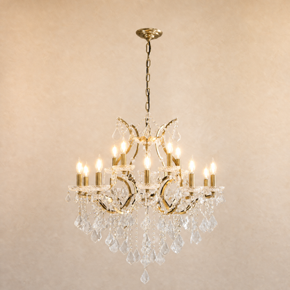 Clear Glass Clip Light D30.7 - Gold