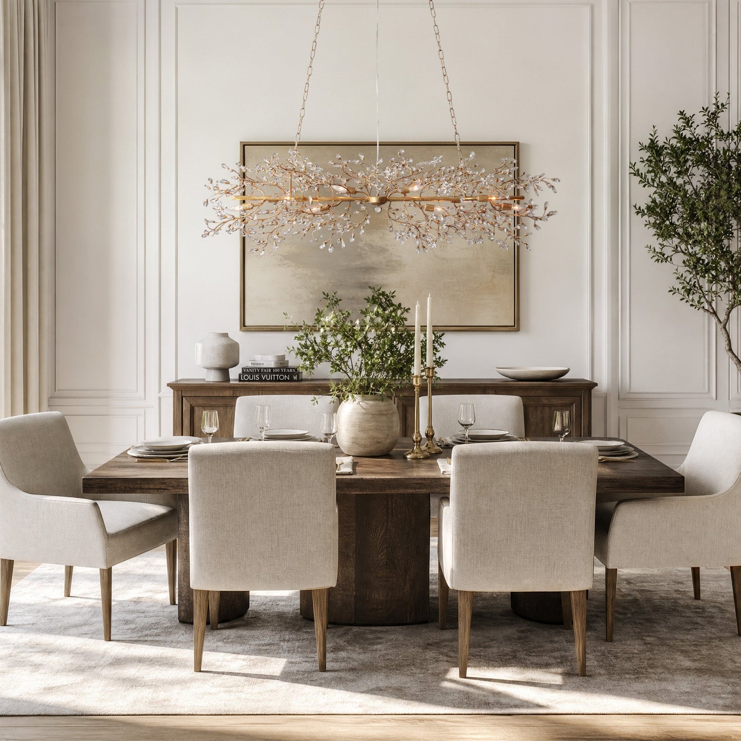 Fiore Linear Chandelier 43"51"68"