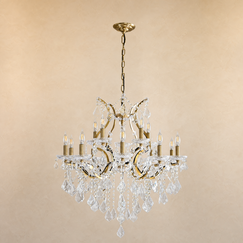 Clear Glass Clip Light D30.7 - Gold