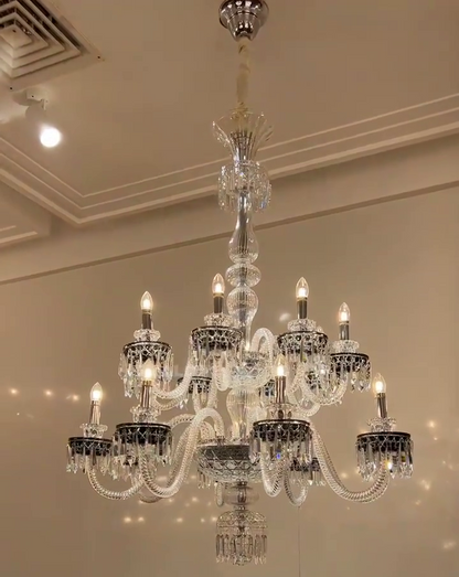 Elegant Crystal Chandelier in Italian