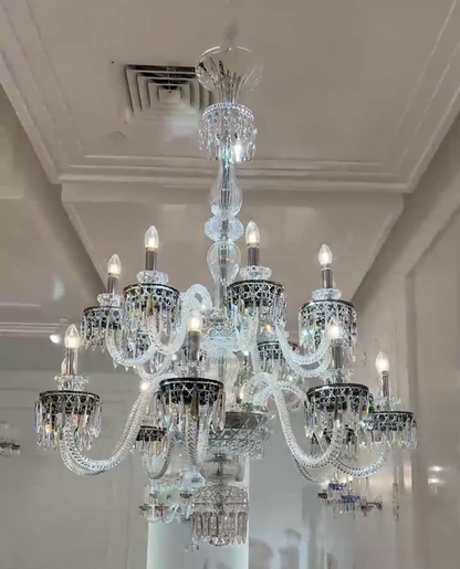 Elegant Crystal Chandelier in Italian