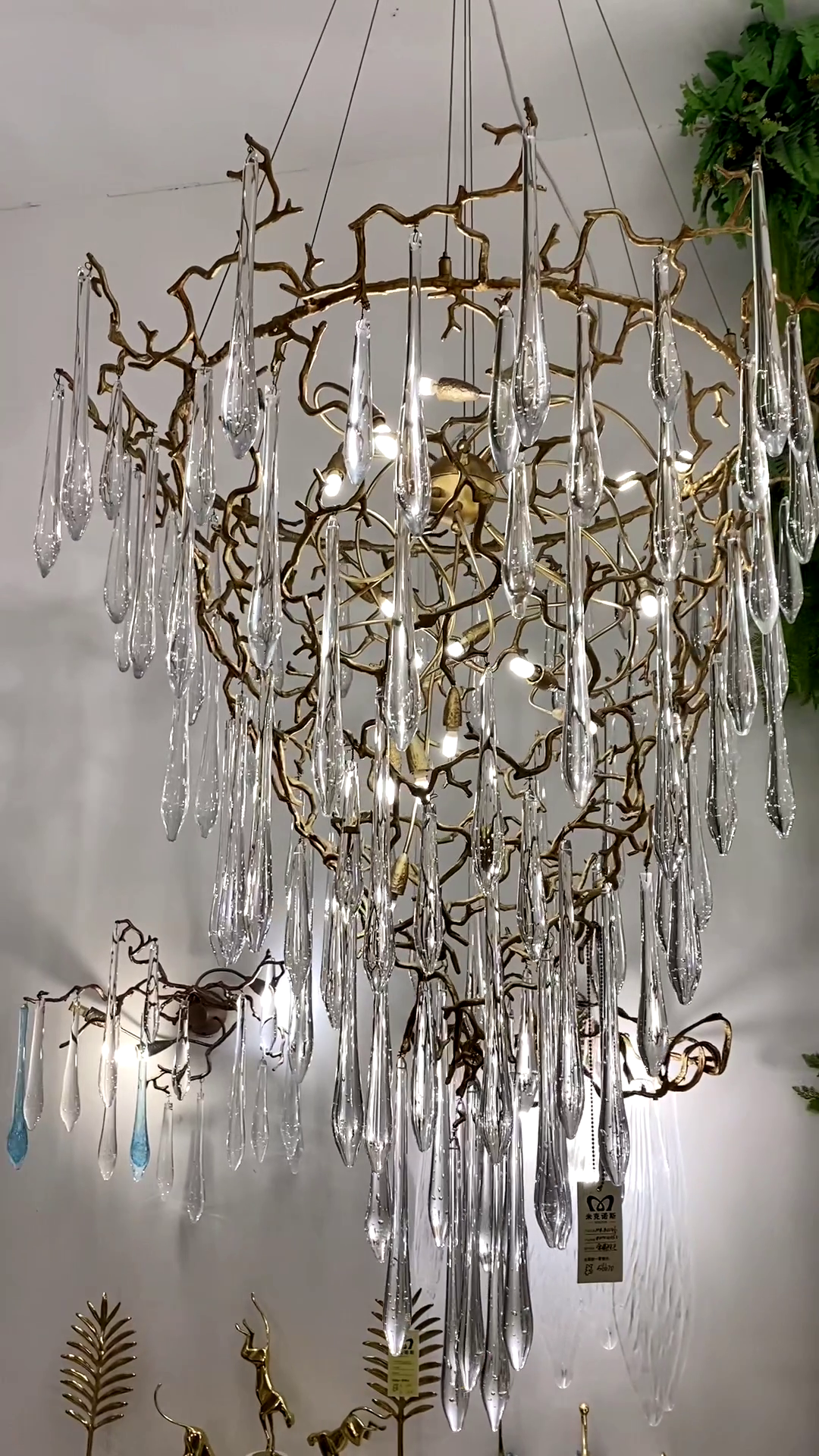 chic-modern-french-branch-copper-crystal-chandelier