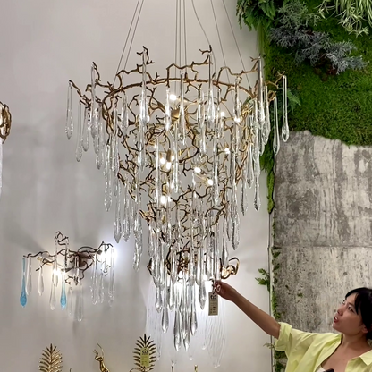 chic-modern-french-branch-copper-crystal-chandelier