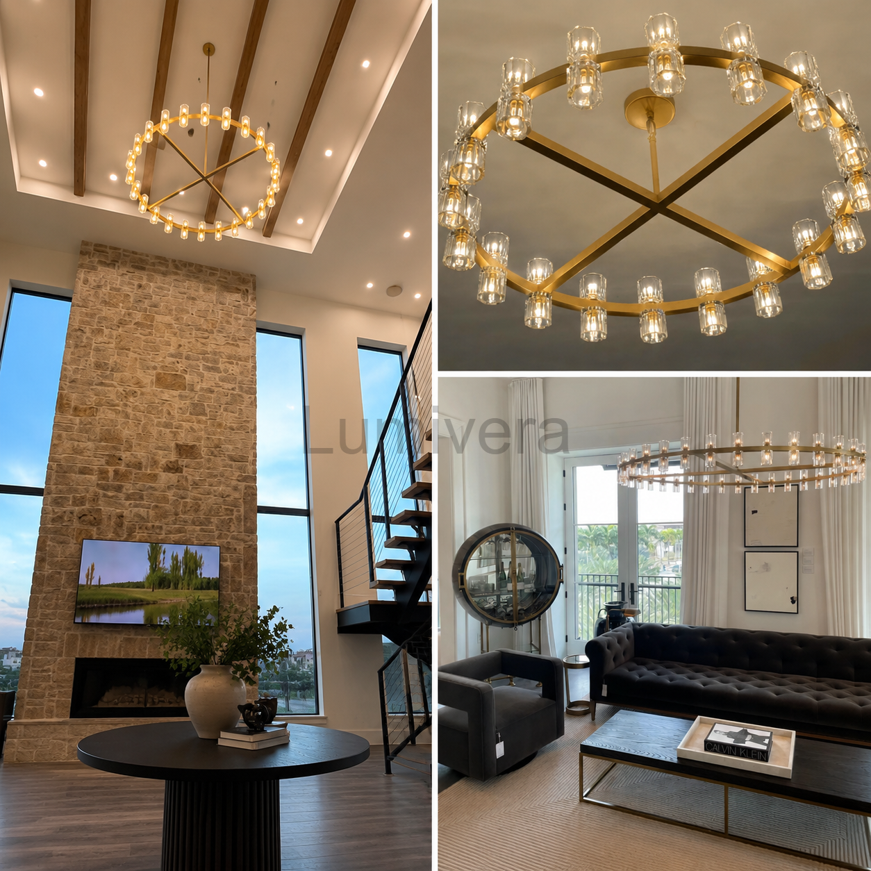Arcuphoe Led Round Chandelier