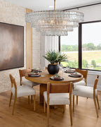 Ghiaccio Clear Class Round Chandelier